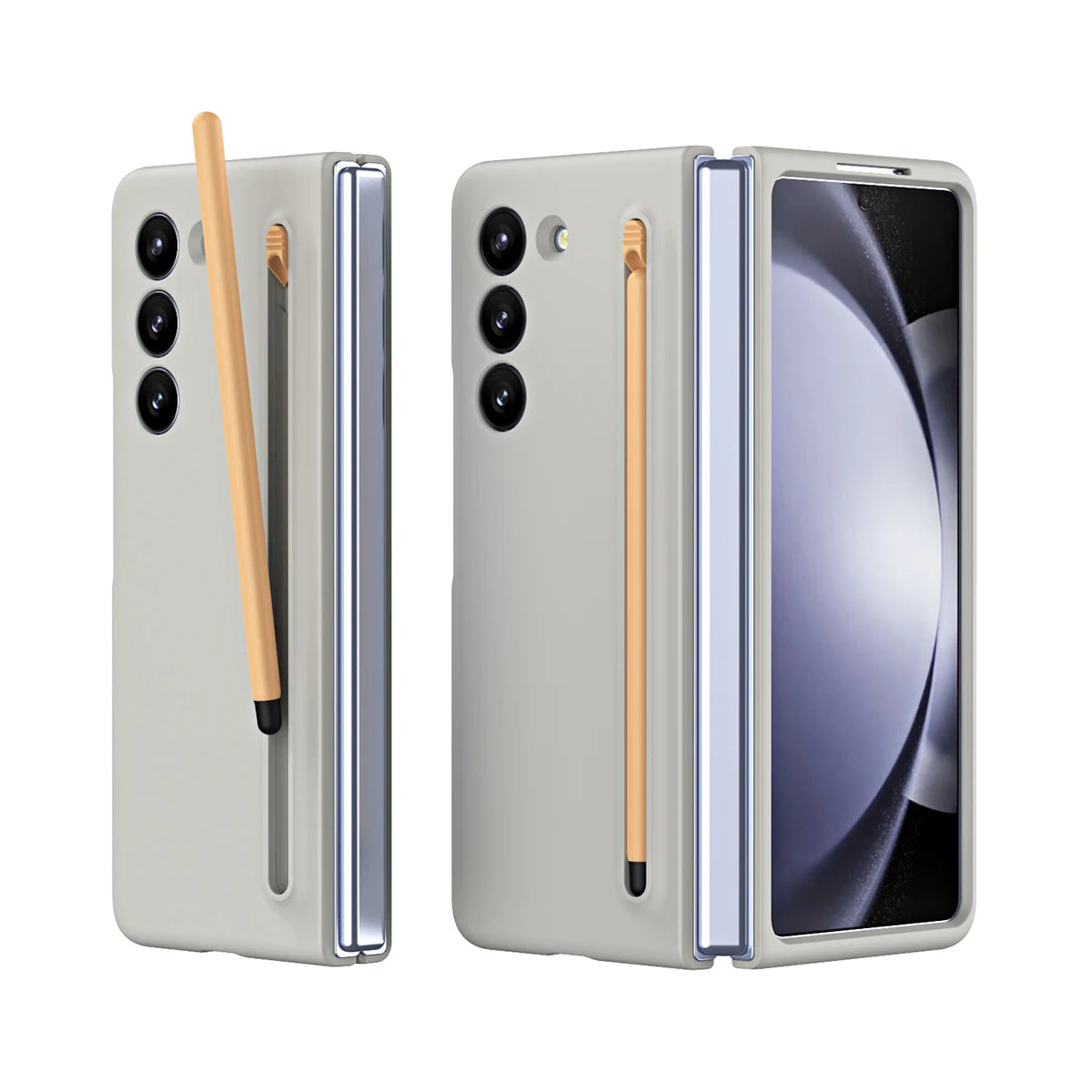 Skin Feel Purity Casing Samsung Z Fold6 Fold5 Fold4 Fold3 Candy Color Hard PC for Samsung Galaxy Z Fold 5 Protection Case