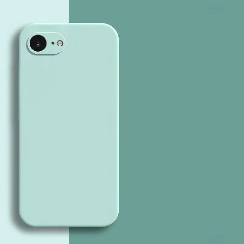 Liquid Silicone Phone Case for iphone 16 17 7 8 SE X XR Xs Max 11 12 13 mini 14 15 16 Plus 17 Pro Max 16e 17e Shockproof Cover