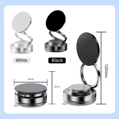 2026 New Vacuum Magnetic Phone Holder for Car - Suction Cup Phone Mount for MagSafe, 360° Rotatable Portable Strong Magnet Stand