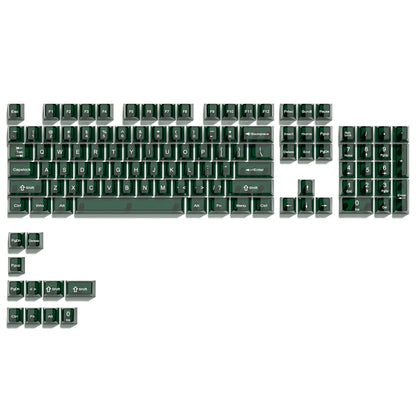 115 Keys Black Transparent Clear Keycaps Crystal Ceramic PC Keycap RGB Shine Through Key Cap MDA Profile for MX Switch Keyboard