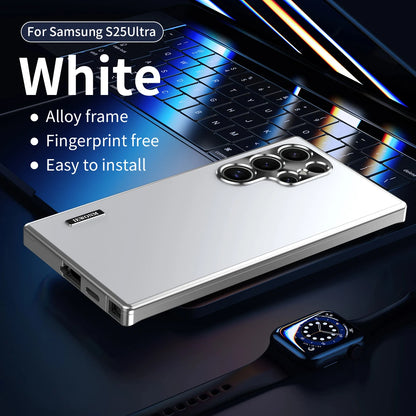 All-aluminum Body Matte Titanium Alloy Ultra-thin Back Cover For Samsung Galaxy S26 S21 S25 S24 S23 Ultra Metal Magnetic Shell