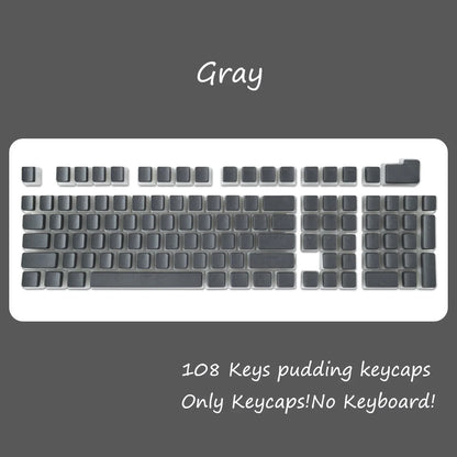 OEM Profile PBT Keycaps 108 Keys Pudding Keycap For Cherry MX Switch Mechanical Keyboard RGB Gamer backlit Key Caps Custom DIY