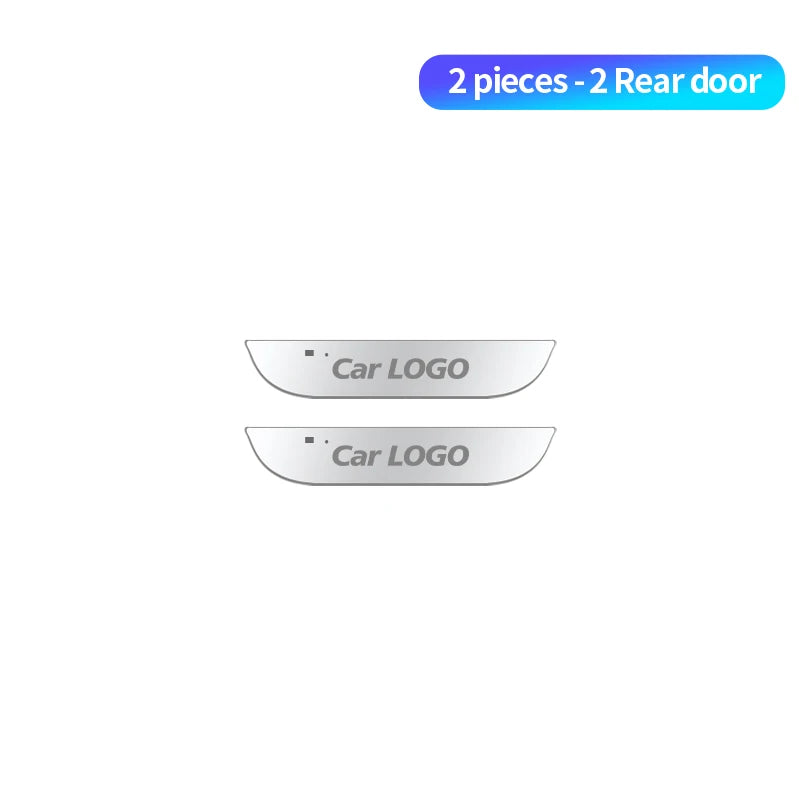 New LED Welcome Pedal Car Scuff Plate Pedal Door Sill Pathway Light For Ford ST Line Focus Fiesta Kuga Escape Auto Accessories