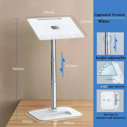 Eary Portable Laptop Stand for Desktop Height Angle Adjustable Holder for Notebook Floor Book Desk Gifts for Kids Girls Students