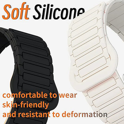 Magnetic Strap for Samsung Galaxy Fit 3 Sport Silicone Watch Band for Samsung Galaxy Fit3 Accessories Metal Men Women Bracelet