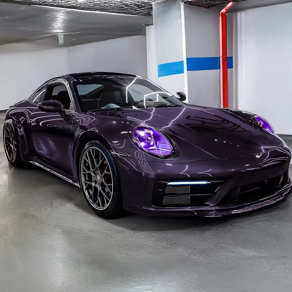 30cmx200cm Car Transparent Light Purple Protector Film Tint Headlight Taillight Wrap Cover Sticker for Motorcycle Car Accessorie