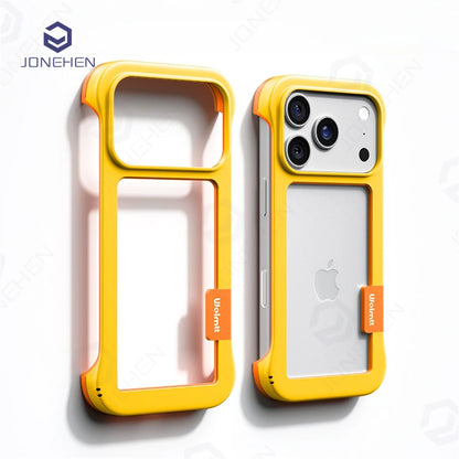 Candy Color TPU Bumper 17pro Case Silicone Shockproof Frame Case For iPhone 12 13 Mini Air 14 15 16 17 18 Pro Max No Back Cover