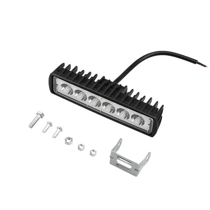 18w 6 LED Car Work Light High Bright Spotlight Universal Offroad Automobile Truck Driving Fog Headlights DRL Driving Lamp 12V