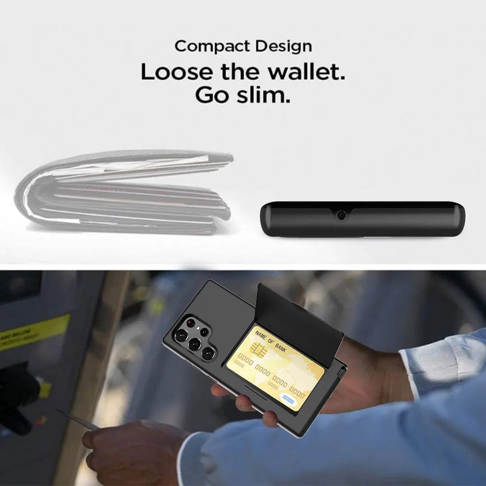 For Samsung Galaxy S24 Ultra S23 S22Plus S21+ S20 FE S10 A12 A52 A72 Case Wallet Card Slot Credit Card Cover For Samsung Note 20