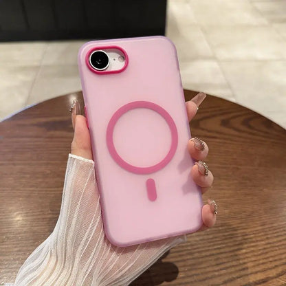 For iPhone 17E 16E Case New Candy Fruit Magnetic Skin-absorbing PC Cover For iPhone 17e Wireless Charging Funda