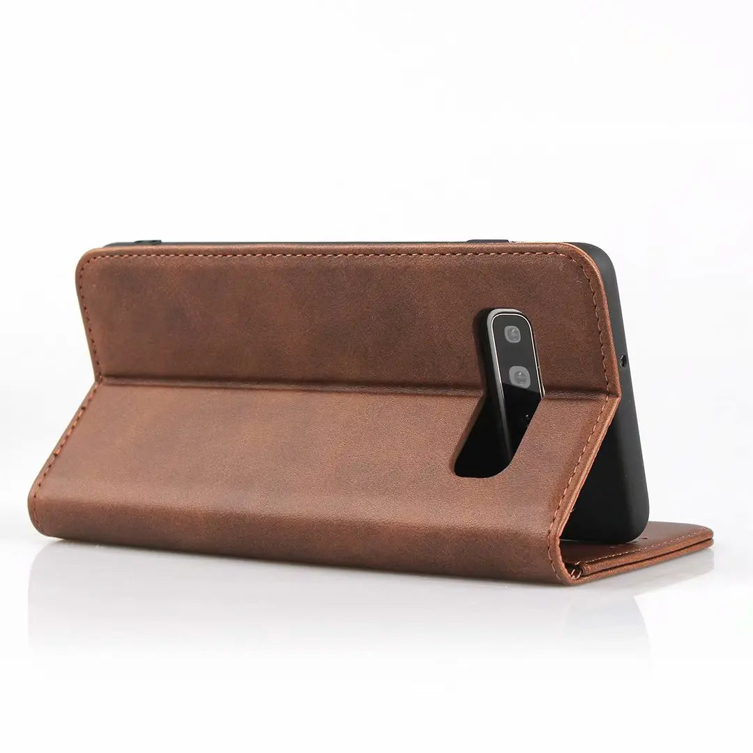 Leather case for Samsung Galaxy S10 / S10E / S10 Plus 5G Flip case card holder Holster Magnetic attraction Cover Wallet Case