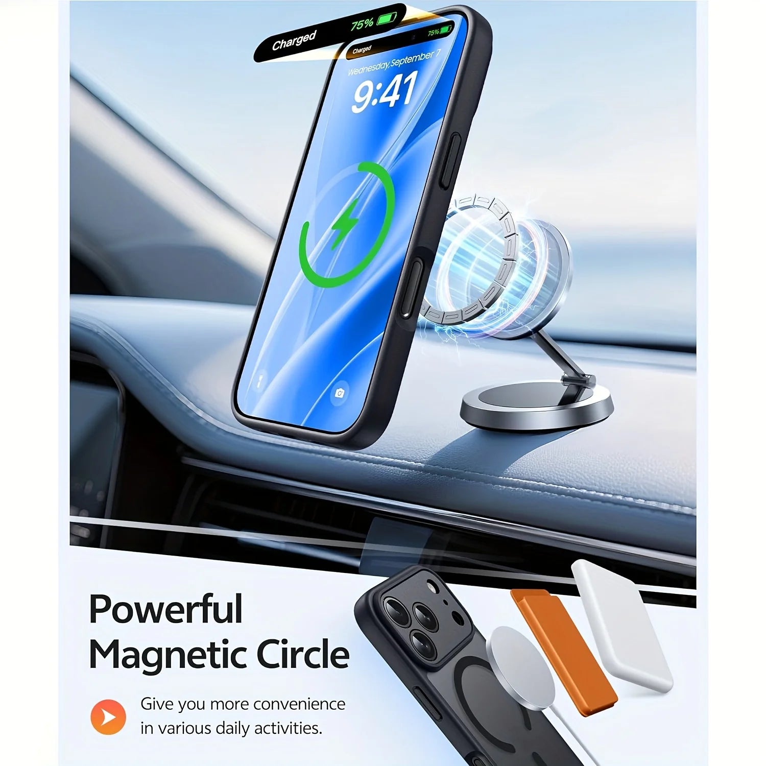 Original Case For iPhone 17 Air 16 15 14 13 12 17 Pro Max Plus For Magsafe Magnetic Wireless Charge Lens Protector Matte Cover