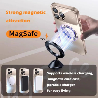 Luxury Titanium Metallic Color Matte Magnetic Case for iPhone 17 16 Pro Max 15 14 Plus 13 12 For Magsafe Wireless Charge Cover