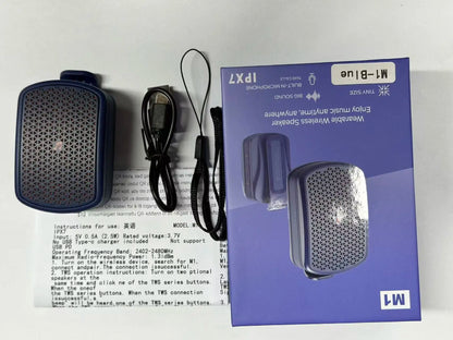 Portable Magnetic Clip Bluetooth Speaker Waterproof Wireless Outdoor Soundbox for Fitness Hiking Cycling Camping