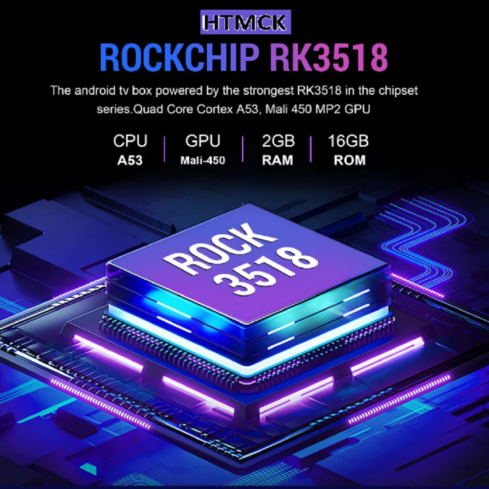 New 2026   TV Box  Rockchip RK3518 8GB RAM 128GB ROM WiFi 6 BT 5.4 Dual UI 8K Ultra HD Smart Media Player