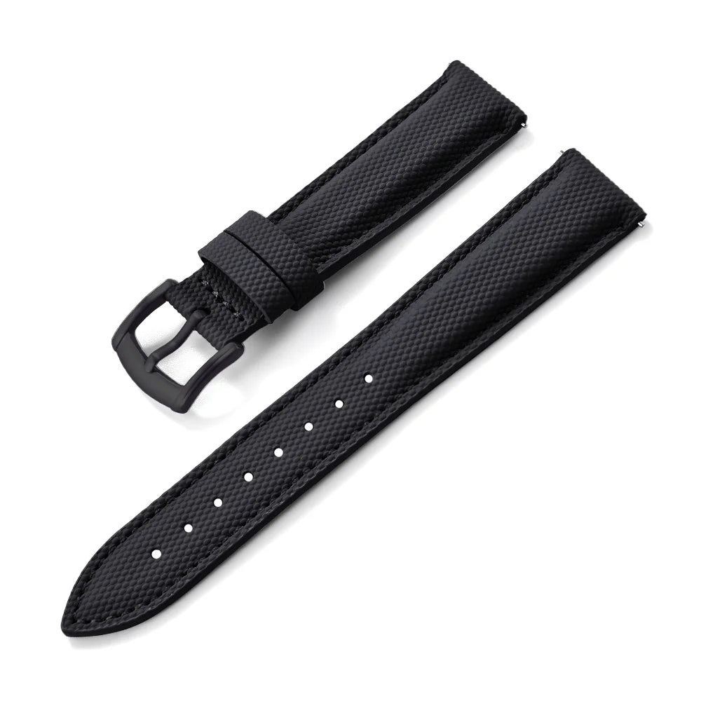 NATOBELT Sailcloth Watch Strap 18mm 19mm 20mm 22mm PVC Watch Strap Nylon Watchband Quick Release Sport Wristband Accessories