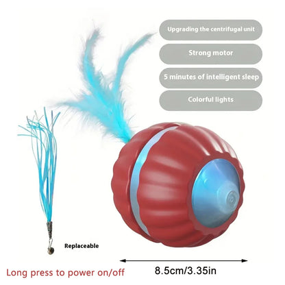 Smart Dog Toys Ball Electronic Interactive Cat Toy Pet Jump and Rolling Ball USB Automatic Moving Bouncing for Large Medium Dogs