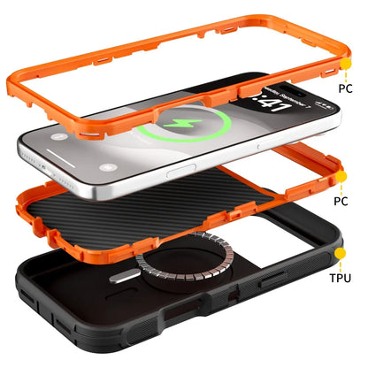 Rugged Armor OTT Defender Box Magnetic Phone Case For iPhone 18 Pro Max 17 Air 16 15 14 13 For Magsafe Shockproof Protect Cover