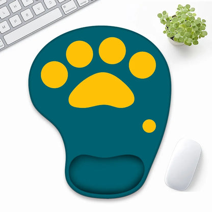 Cute Cat Paw Wrist Rest Mouse Pad Silicone Ergonomic Hand Support Mouse Mat Non Slip Comfortable Gaming Mousepad