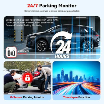  Dashcam for cars 4 Channel Black Box WiFi Driving Camera FHD 1080P Night Vision Loop Recording 24H Parking Mode car accessorie
