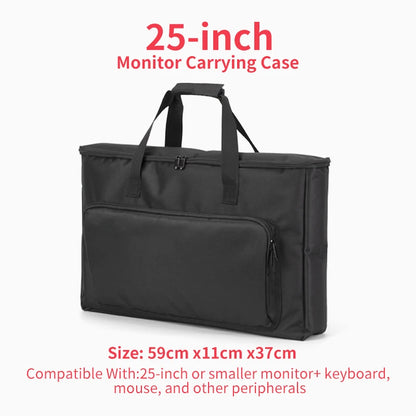 24/25/27/32 Inch Monitor Carrying Bag with Cushioning Foam Shockproof Full Protection Traveling Portable Computer Screen Case