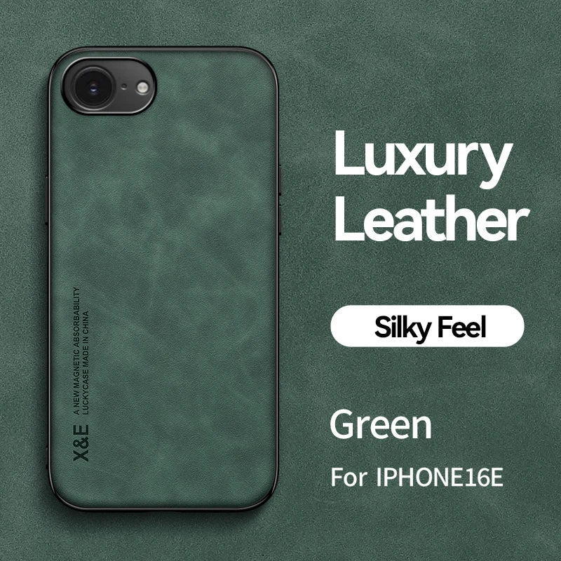 Magnetic Leather Case For iPhone 16E 17E iPhone16E iPhone17E 5G Shockproof Silicone Soft Case Cover