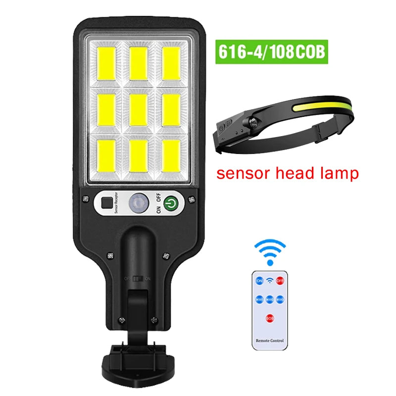 Newest Solar LED Light 300000LM Outdoor Solar Lamp Of Motion Sensor 4 Mode Waterproof IP65 Solar Garden Light Street Yard Lanter