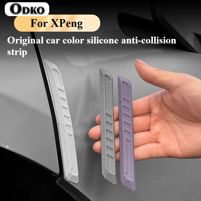 For Xpeng G6/G9 Car Door Anti-collision Strip Anti Scratch Silicone Shock Absorbing Protective Sticker Car Modification Supplies