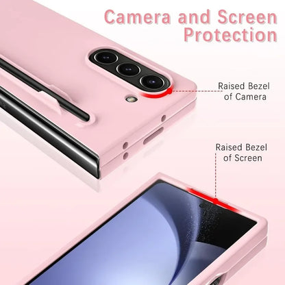 Luxury Skin Feeling PC Hard Case for Samsung Galaxy Z Fold 8 Ultra 7 6 5 4 3 with S Pen Slot and Pen Ultra-thin Shockproof Cover