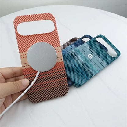 Luxury Ultra Thin Hard PC Carbon Fiber Pattern Matte Case For Google Pixel 10 9 8 7 6 Pro XL 10proxl 5G MagSafe Shockproof Cover