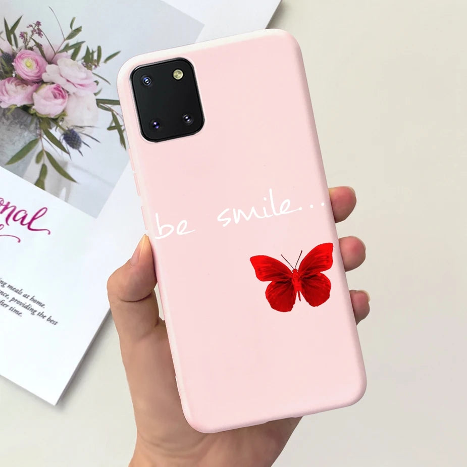 For Samsung Galaxy Note10 Lite Case SM-N770F 6.7'' Popular Candy Painted Cover Soft TPU Phone Case For Samsung Note 10 Lite Bags