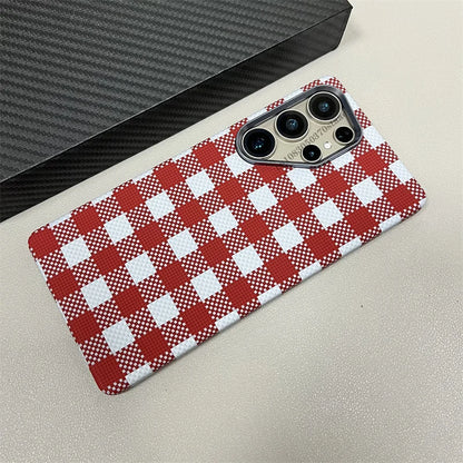 Luxury Carbon Fiber Wireless for Magsafe Case for Samsung Galaxy S26 S25 S23 S24 S22 Ultra Plus Alloy Lens Protection Hard Cover