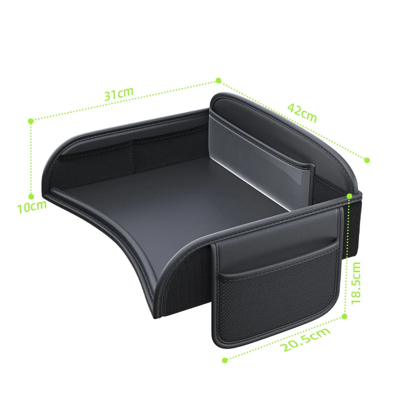 Car Rear Seat Baby Travel Tray Waterproof Kids Dining Table Cartoon Storage Toy Holder Child Safety Seat Desk Organizer Interior