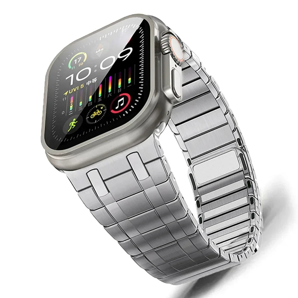 Stainless Steel Magnetic Band for Apple Watch Ultra 2 49mm iWatch Series 9 8 7 6 5 4 SE 45mm 44mm 42mm Loop Bracelet