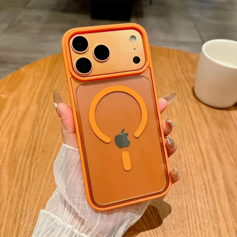 For Magsafe Wireless Charging Candy Color Matte Case For iPhone 17 16 15 14 13 12 Pro Max Plus Air 11 Magnetic Bumper Case Cover