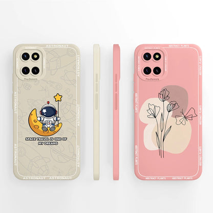For Samsung Galaxy Note 10 Lite Case Butterfly Back Covers For Samsung Note10 Lite 10Lite Soft Liquid Silicone Phone Housing