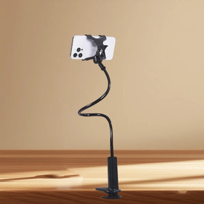 Lazy Bedside DesktopMobile Phone Clamp Bracket Flexible Long Arm Gooseneck Lazy Person Bracket With Handle Overhead Live Bracket