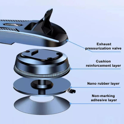 Universal Car Phone Holder Dashboard Mount 360° Rotatable Gravity Phone Holder With Extension Rod Bracket GPS Support For Phone