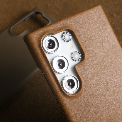 Handmade Premium Genuine Leather Magnetic Case for Samsung Galaxy S25 Ultra Case S24FE S23 S22 S21 S20 Note20Ultra Magsafe Cover