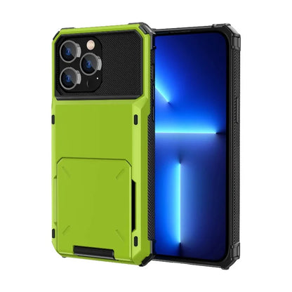 Case For iPhone 17 Pro Max 16 15 Pro Max 14 13 12 11 Heavy Duty Wallet Hidden Flip Slot Protective Hard Back Covers Coque Fundas