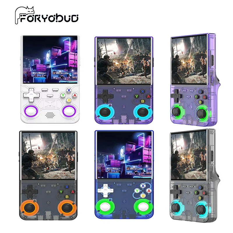 R36 Ultra Console Portable Retro Game 4‘’ IPS Screen Handheld Game Players Emulator Pocket Video Player 64G/128G