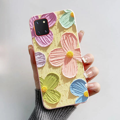 For Samsung Galaxy Note10 Lite Case SM-N770F 6.7'' Cute Bear Cartoon Cat Cover Soft TPU Phone Case For Samsung Note 10 Lite Bags