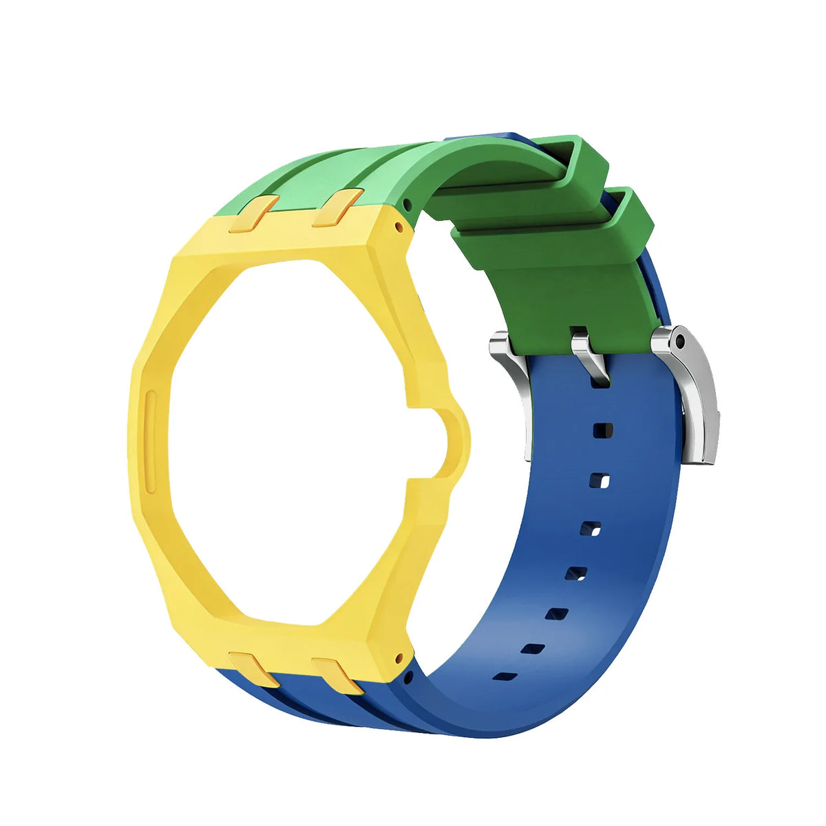 Bioceramics Watch Case+Silicone Band Modification Kit Strap Case Changer To Wristwatch Accessories For Royal Pop