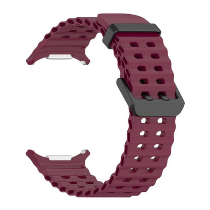 Soft Silicone Strap for Samsung Galaxy Watch 8 Ultra 2025 47mm Original Bracelet for Galaxy Watch Ultra 2-1 47mm Ocean Watchband