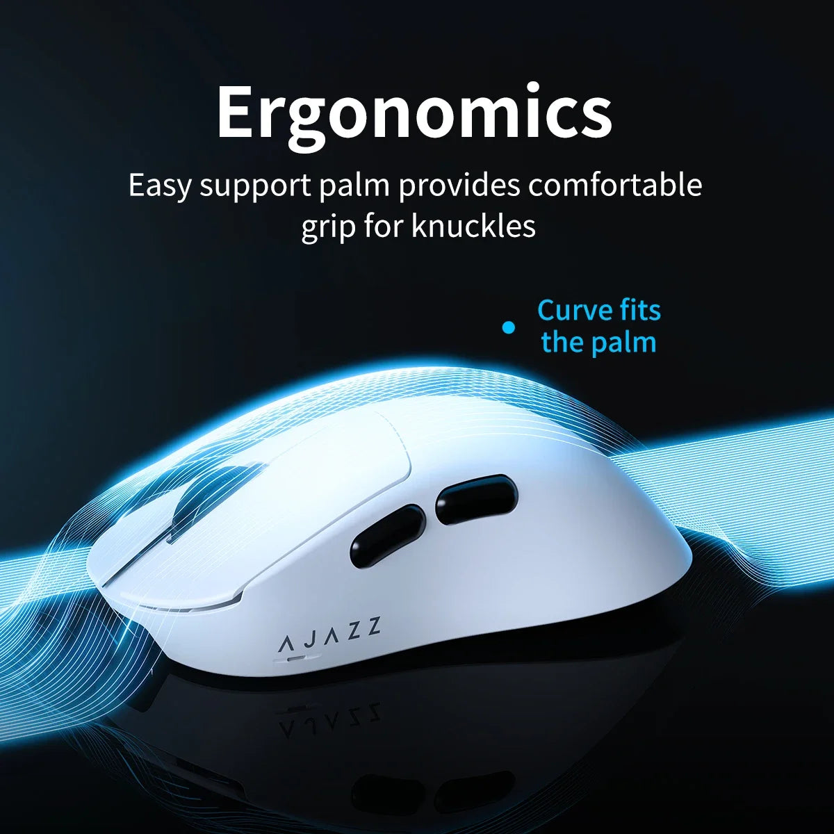 AJAZZ AJ179 V2/MAX Wireless Gaming Mouse 3 Model With Magnetic Attraction Charging Base PAW3311 Sensor 12000 DPI For PC Laptop