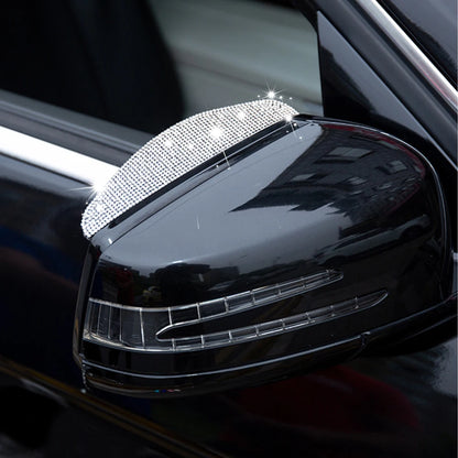 2Pcs Car Rear View Mirror Sticker Rain Eyebrow PVC Rear View Mirror Rain Visor Universal Rain Shield Shade Cover Protector