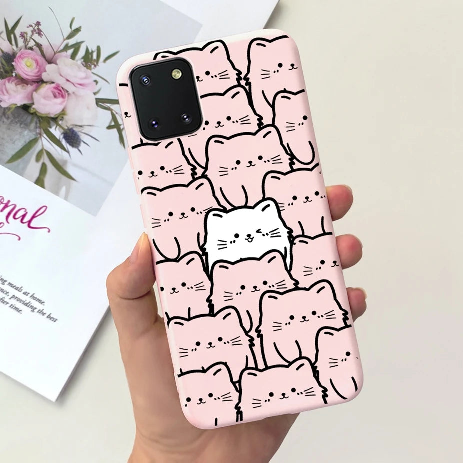 For Samsung Galaxy Note10 Lite Case SM-N770F 6.7'' Popular Candy Painted Cover Soft TPU Phone Case For Samsung Note 10 Lite Bags
