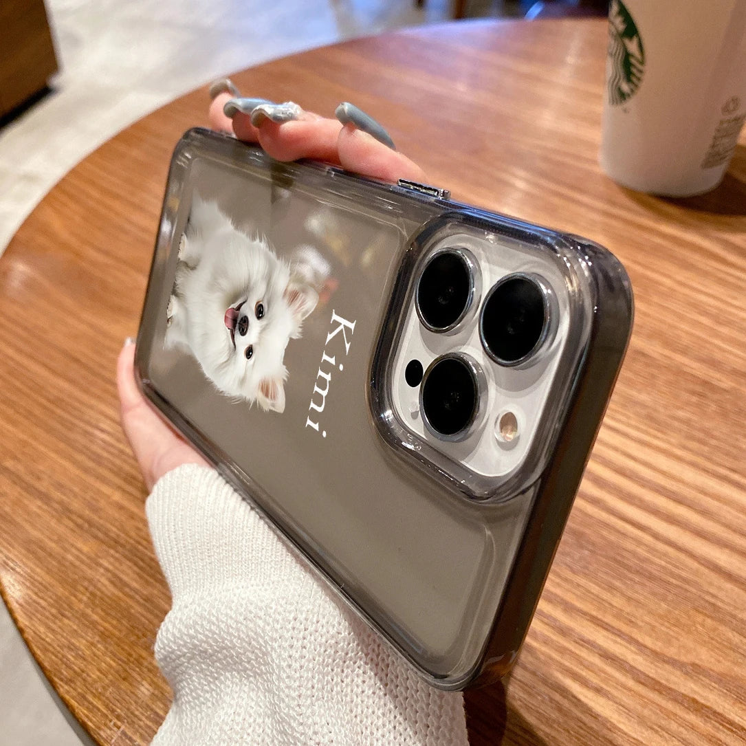 Personalized Customized cute pet photo phone clear soft case Compatible with iPhone17 16 15 14 13 12 11 ProMax Plus
