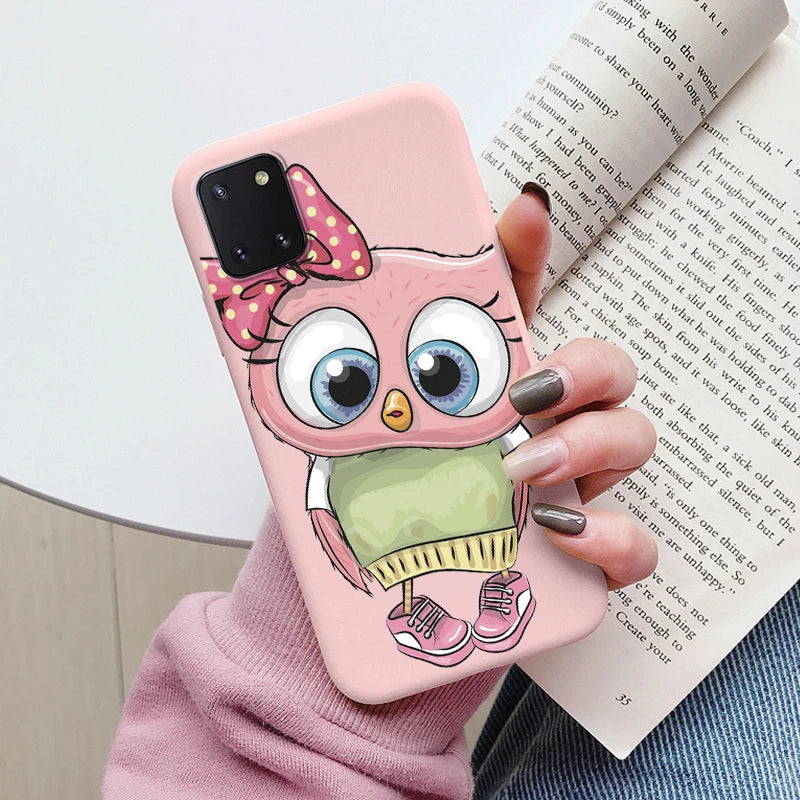 Soft Case For Samsung Galaxy Note 10 Lite Phone Cover Cute Flowers Butterfly Fundas TPU Coque For Samsung Note 10 Lite Bumper