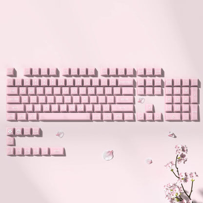 115 Keys Grey Fog Transparent Clear Keycaps Crystal PC Keycap RGB Shine Through Key Cap MDA Profile for MX Switch Keyboard